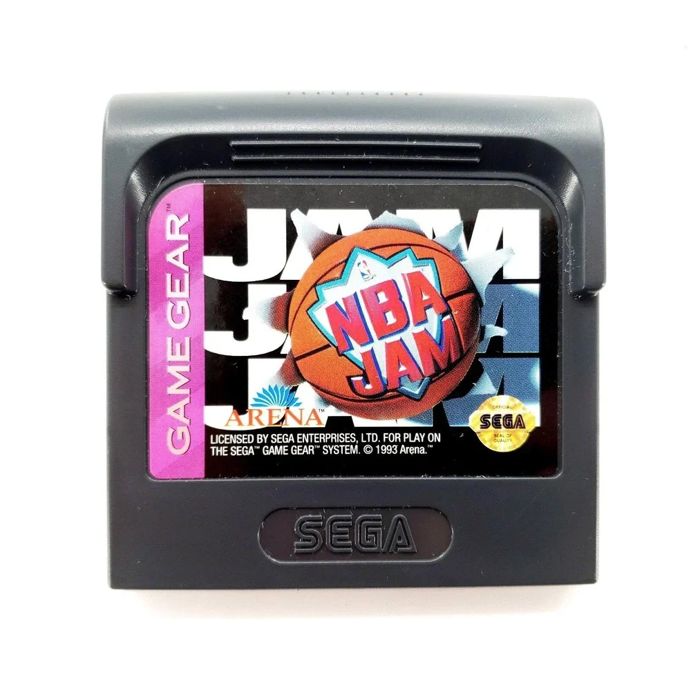 NBA Jam (Sega Game Gear, 1994) Near Complete In Box **DAMAGED BOX** Tested